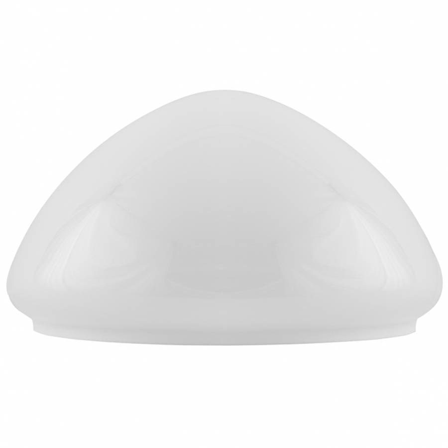Större bordlampskärm hög opalvit (235-fattning)