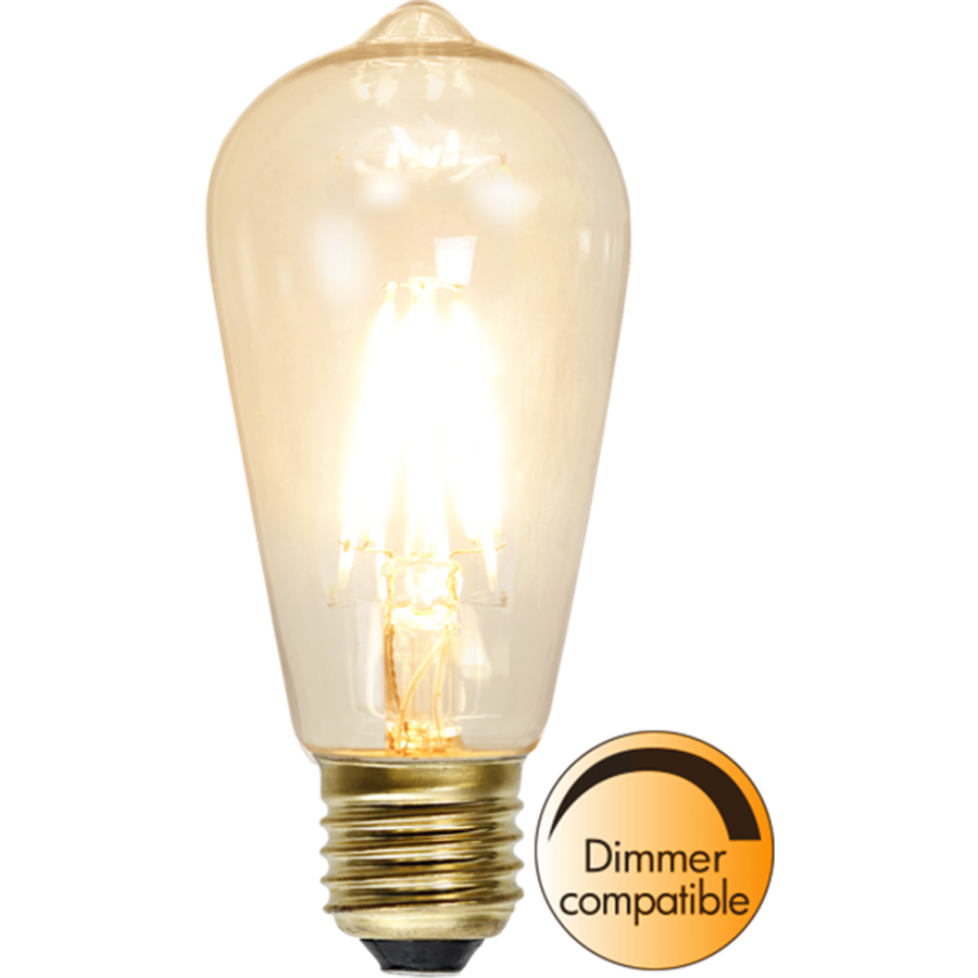Led-lampa E27 Mjukt sken Dimbar koltrådsfilament (15 watt)