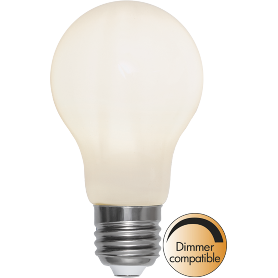 LED-lampa E27 Opalt glas dimringsbar (60 Watt)