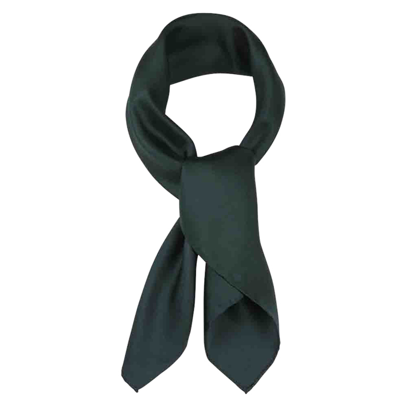 Bandana/snusnäsduk siden 65 x 65 cm mörkgrön (bild för) Bandana/snusnäsduk siden 65 x 65 cm mörkgrön