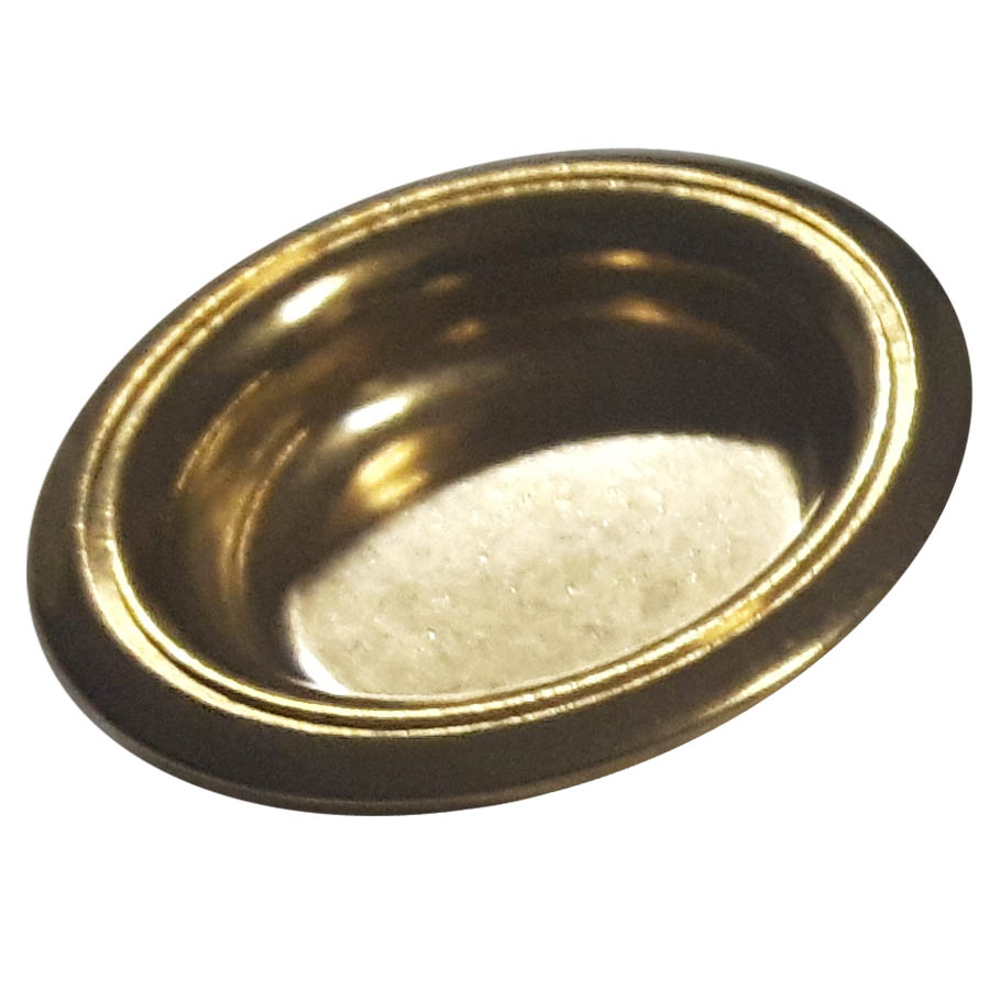 Rund knopp Plantagegatan mässing 25 mm [3044 M] 80 SEK