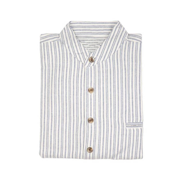 Flanellskjorta Flannel G/F Shirt, Blue/Ivory Stripe