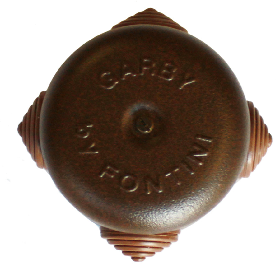 Kopplingsdosa i brun metall (72 mm)