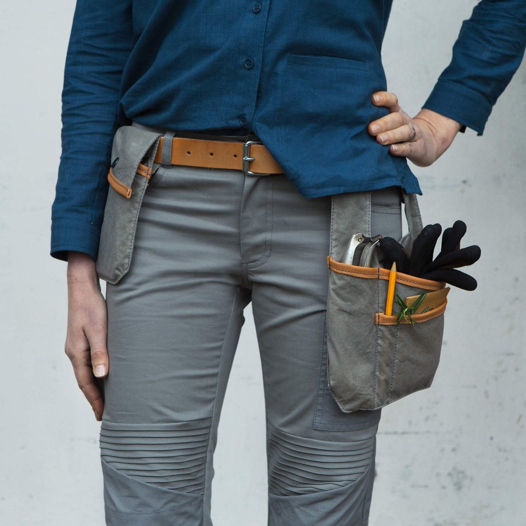 Sweet pea Tool pockets and belt, Stone grey